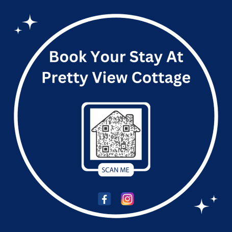 Pretty View Cottage Window Sticker